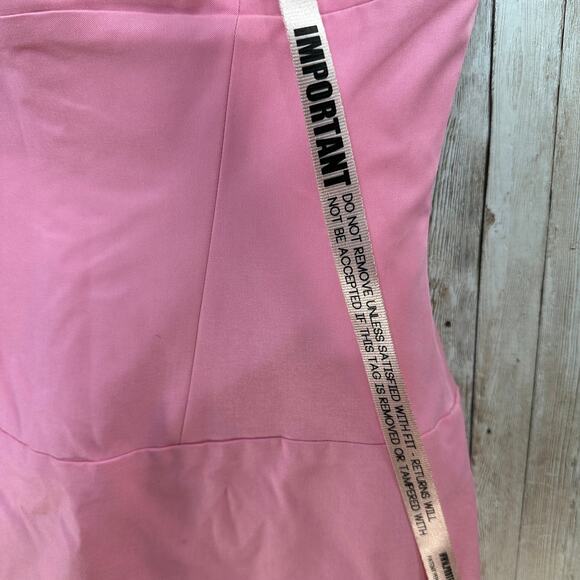 House of CB NWT Leonida Dianthus Corset Mini Dress S French Pink Slim Minimalist - Picture 7 of 12